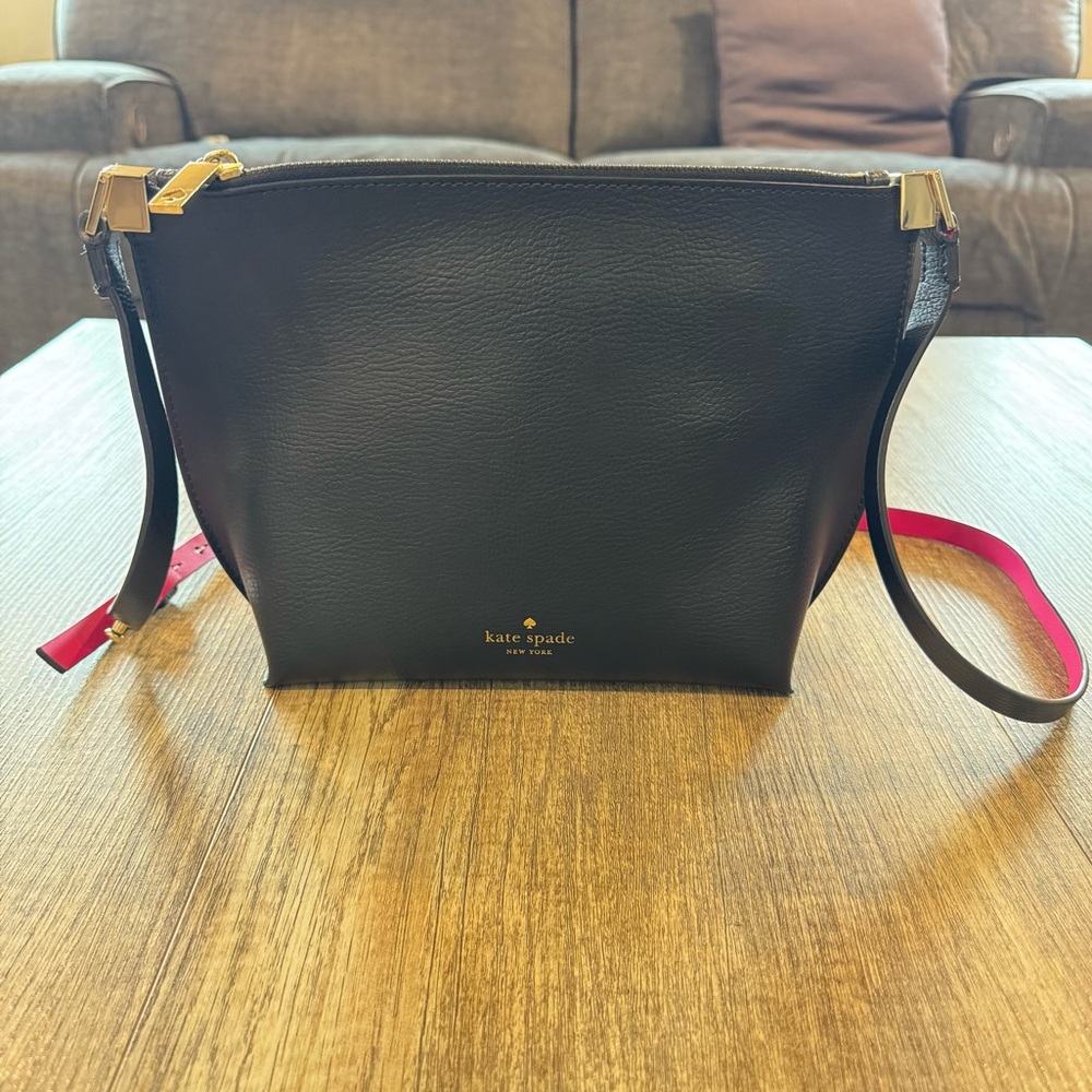 Kate Spade Cross Body Black Pink